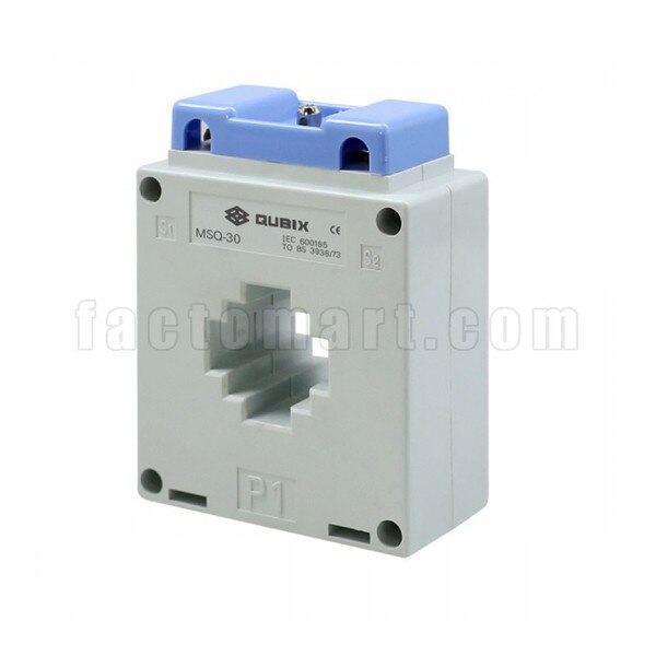 MSQ30 (100/5A) QUBIX Current transformer CT 100/5A, size 30x10mm